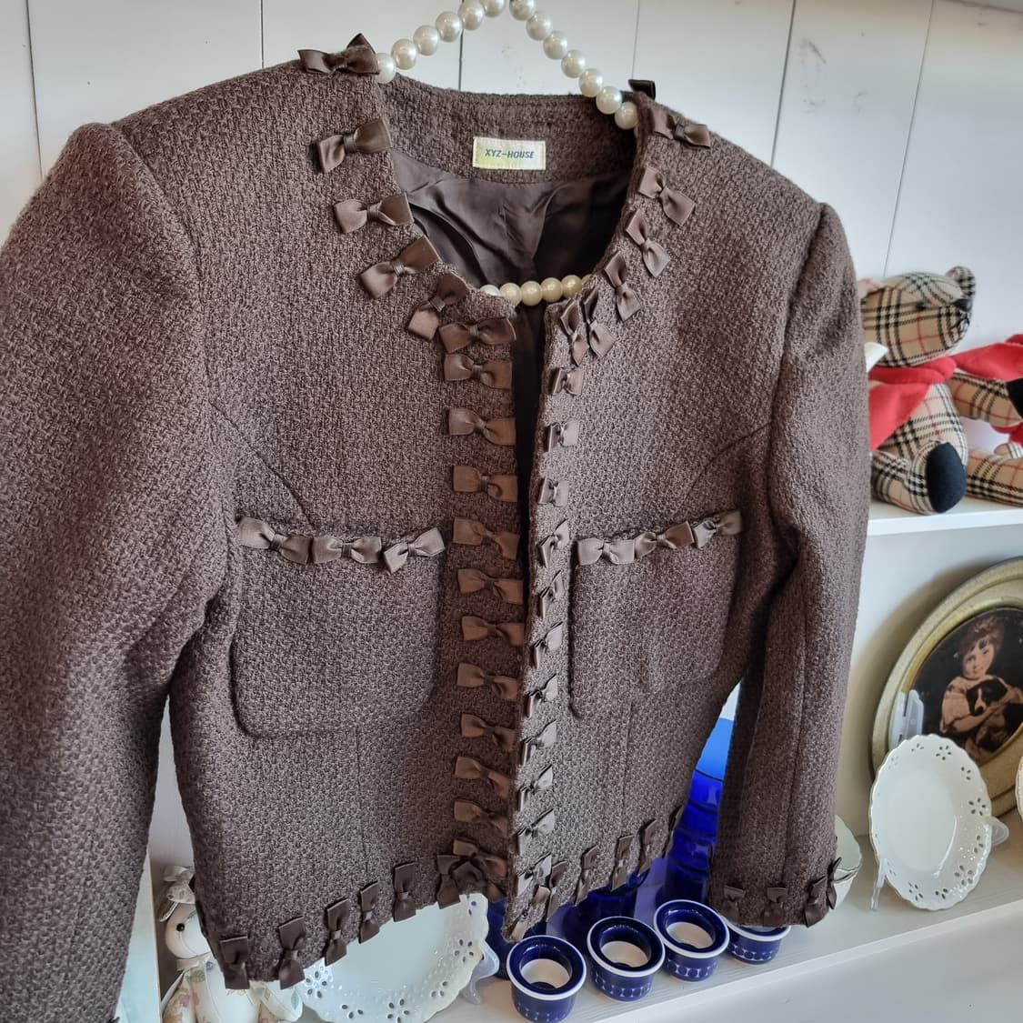 빈티지 리본 트위드 자켓 상품이미지3