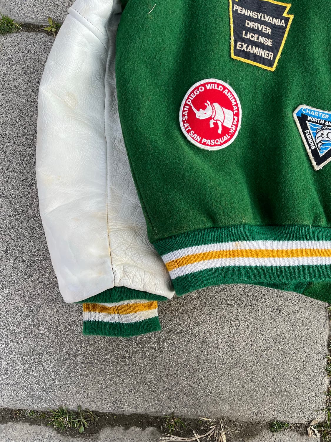 80s USA Butwin 빈티지 패치워크 바시티 자켓 상품이미지8