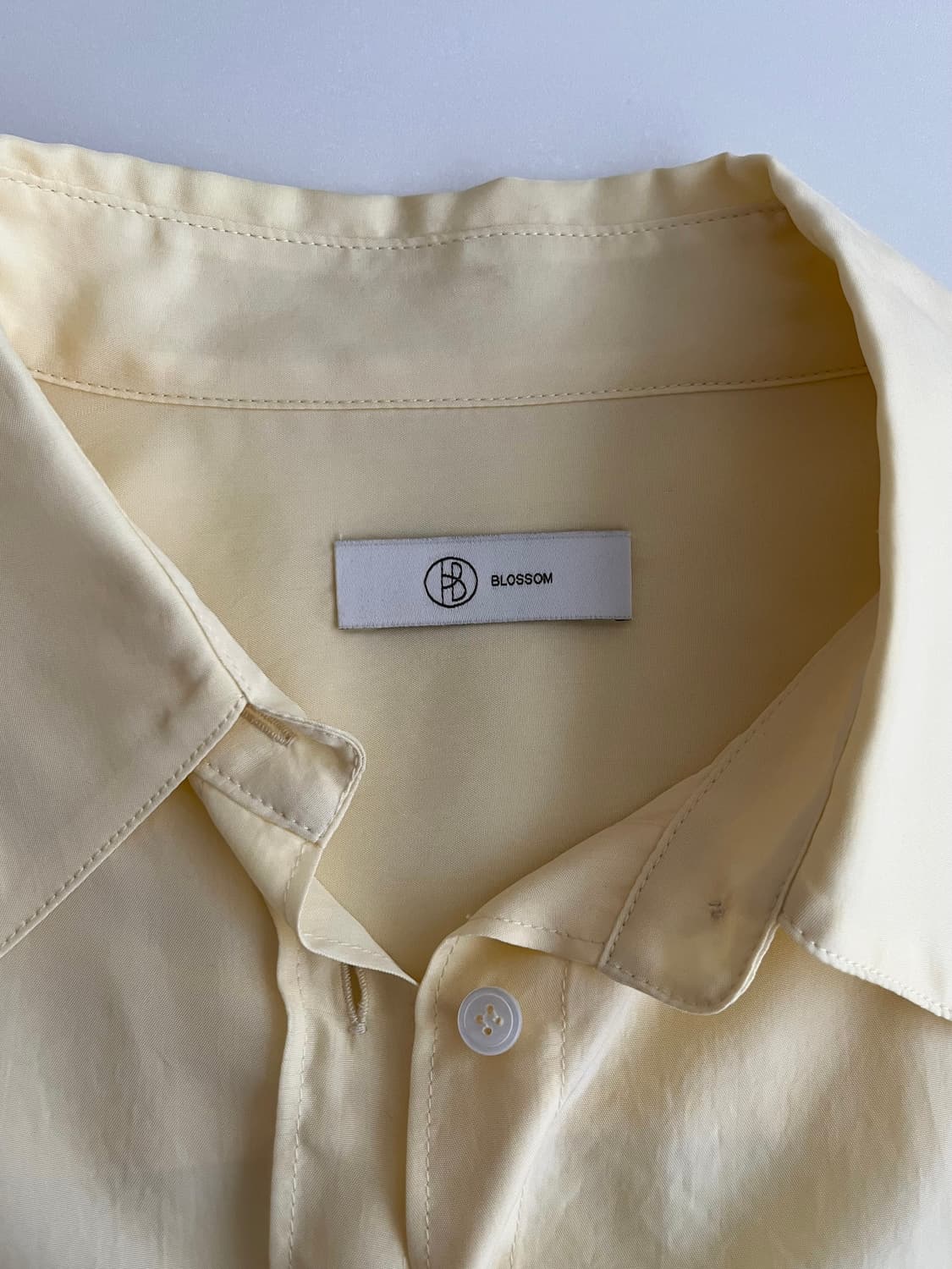 S) 블러썸에이치컴퍼니 뱀버그 큐프라 셔츠 옐로우 상품이미지4