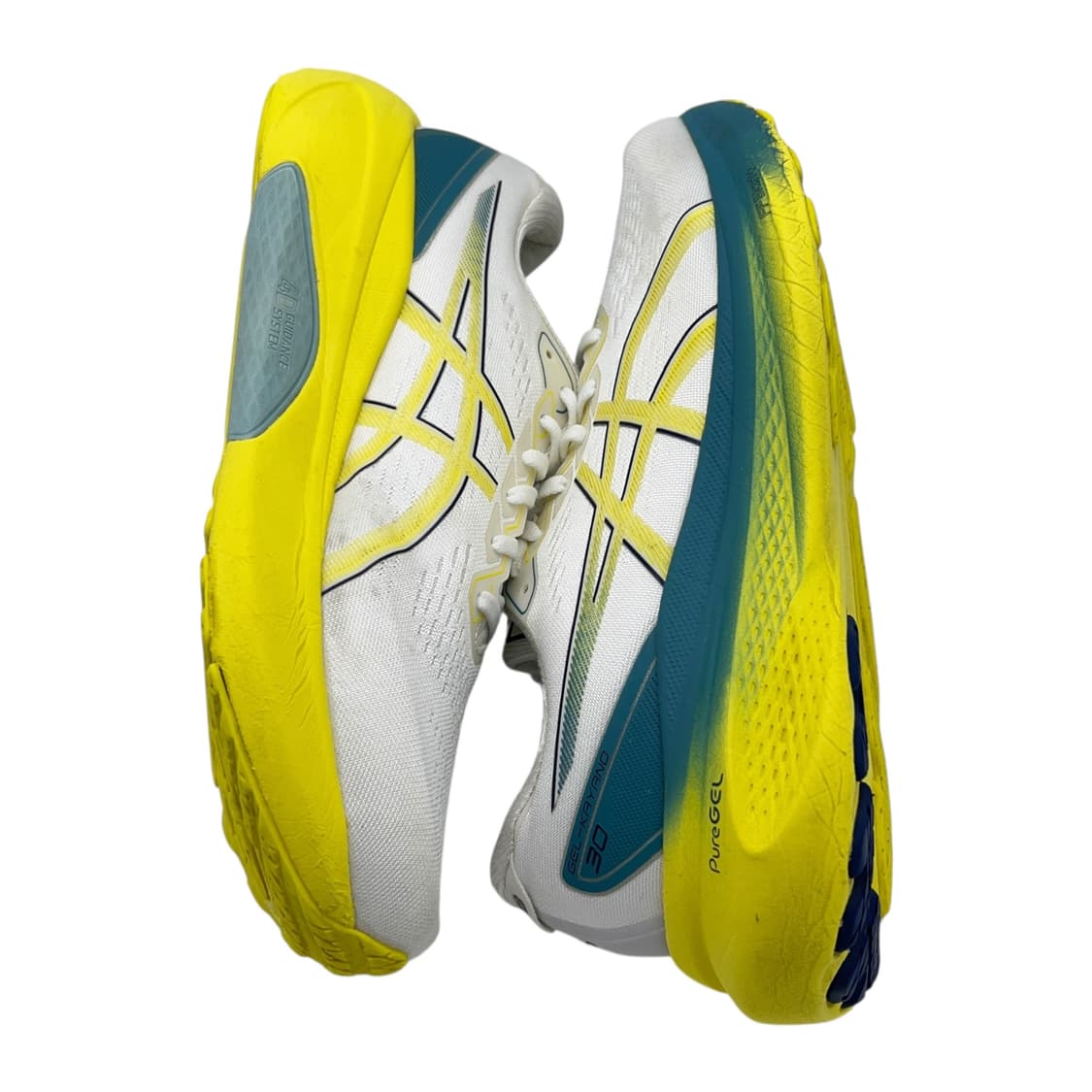 280 아식스 젤 카야노30 화이트 브라이트 옐로우 상품이미지3