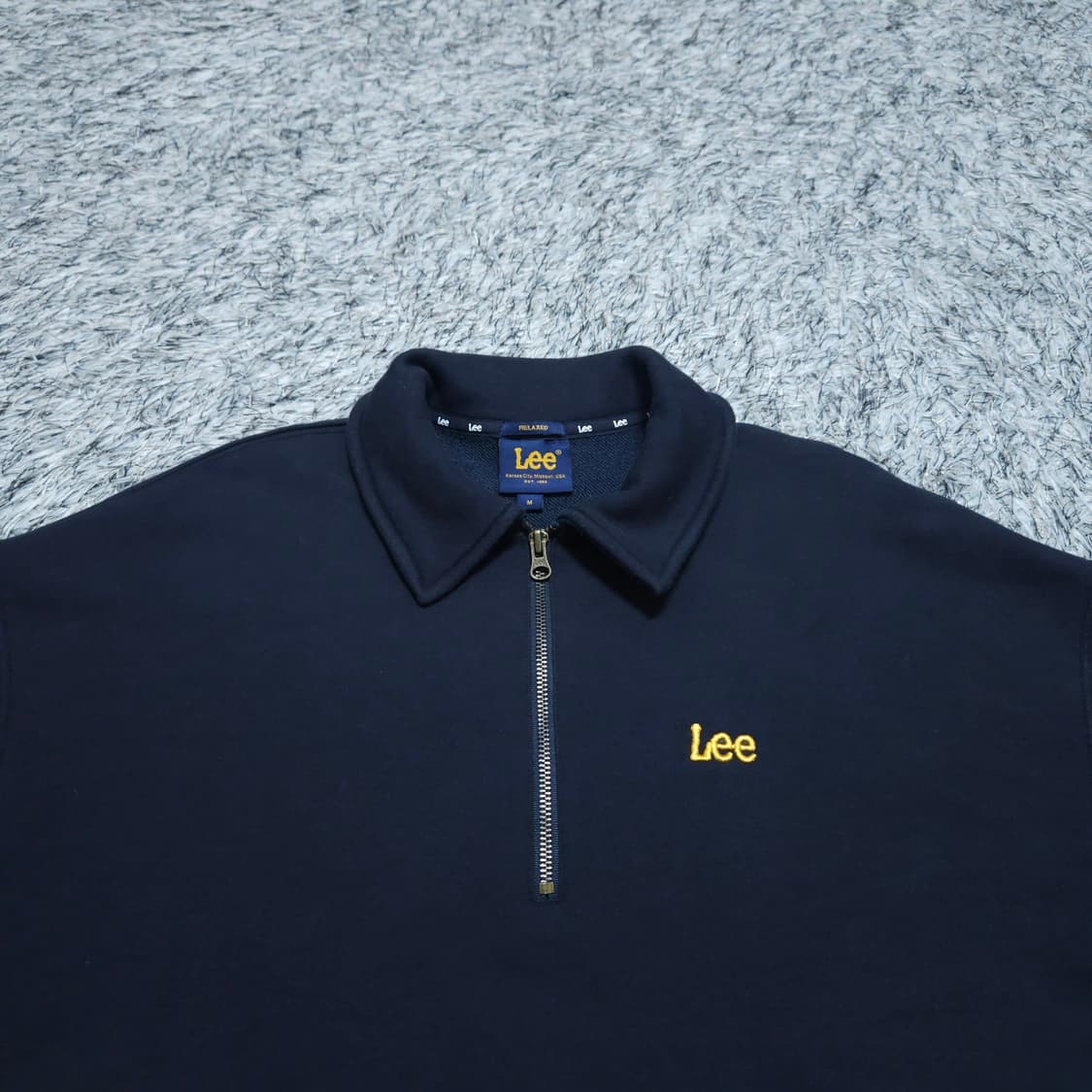 Lee) M 남자 반집업카라티 하프집업맨투맨 / 왕눈이샵 상품이미지3