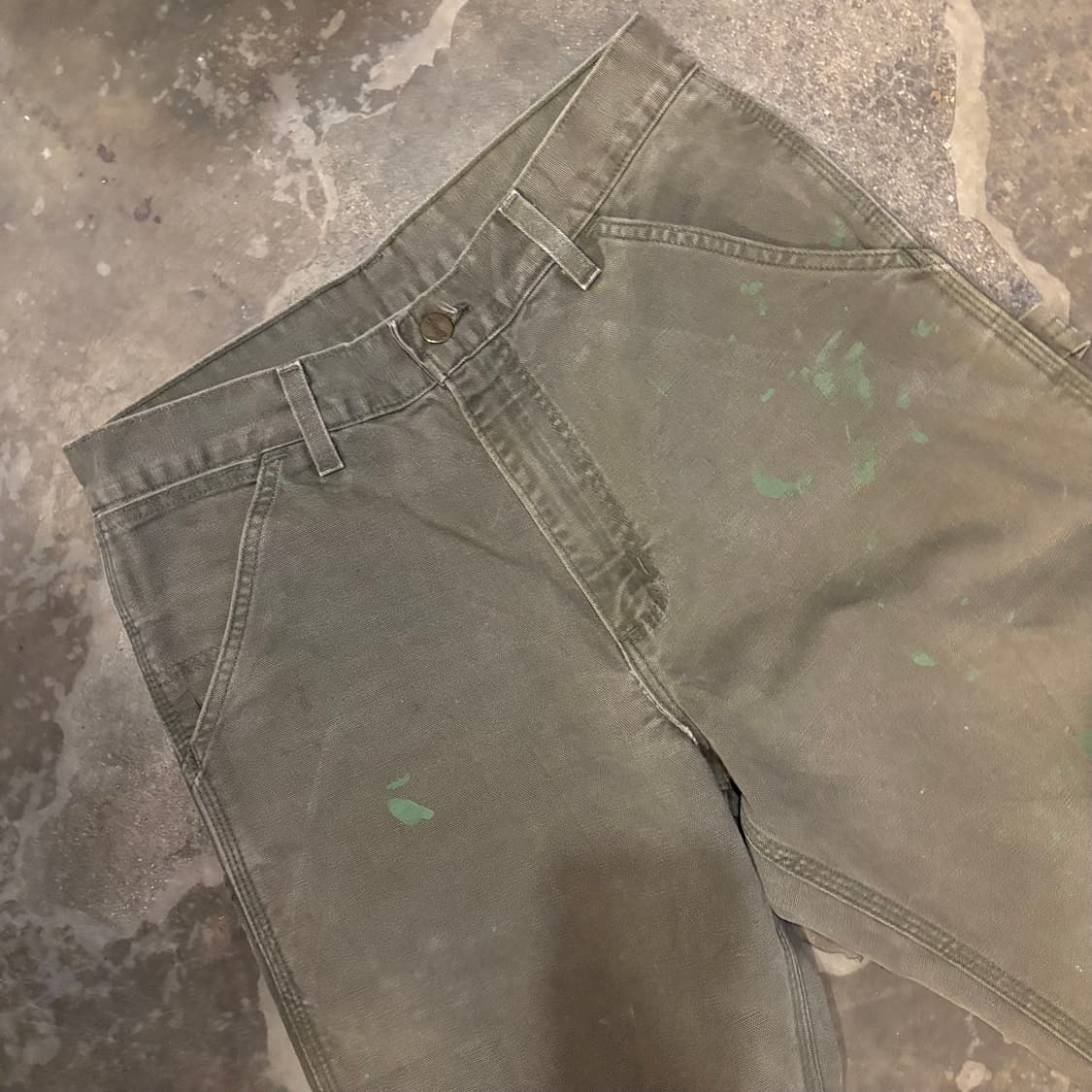 올드 칼하트 덕캔버스 싱글니 카펜터 상품이미지6