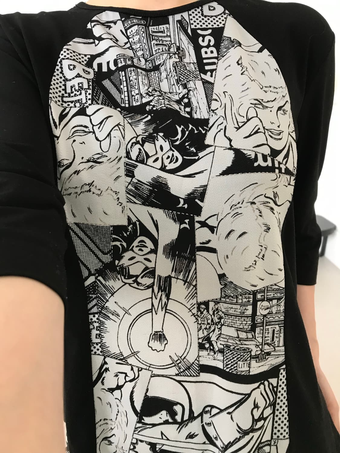 vintage black printing top 상품이미지7
