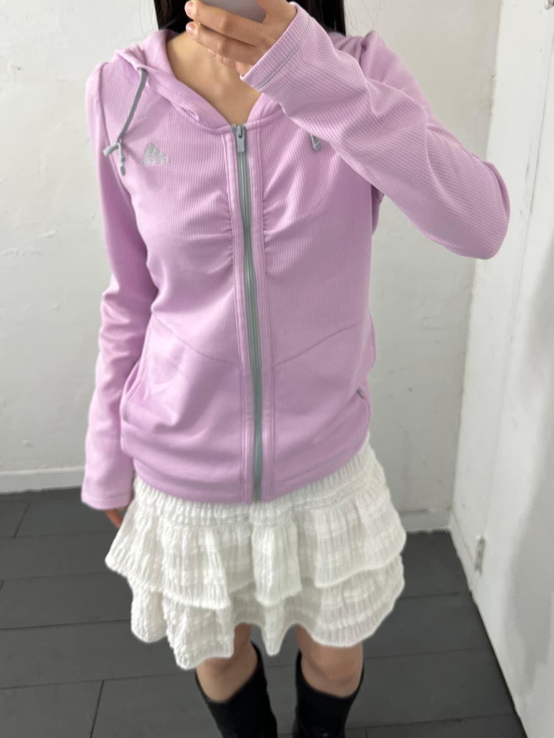 adidas pink shirring jersey 상품이미지1