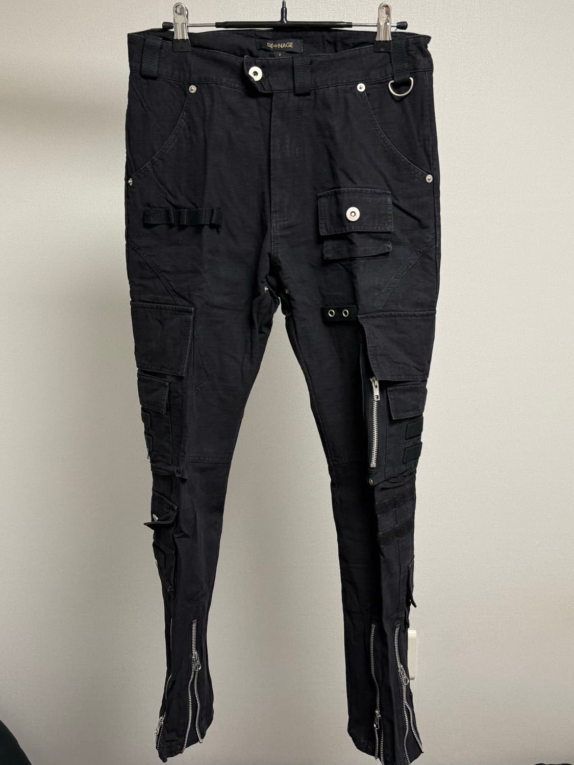 드네이지 유틸리티 서플라이 카고 팬츠 슬림 블랙 0258 상품이미지6