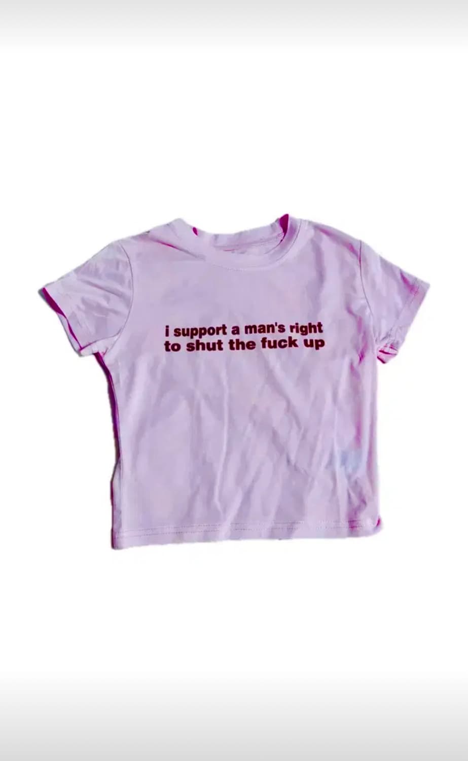 오마이티st 딸기우유색 크롭 티셔츠 상품이미지1