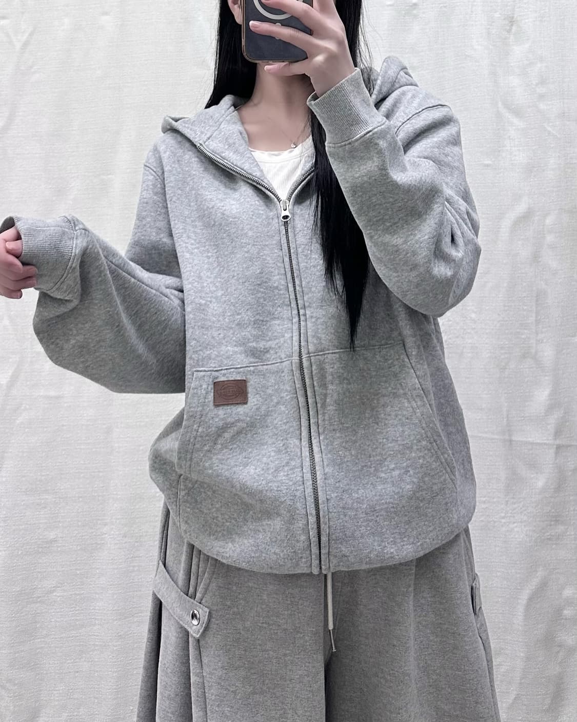 디키즈 그레이 후드집업 상품이미지1