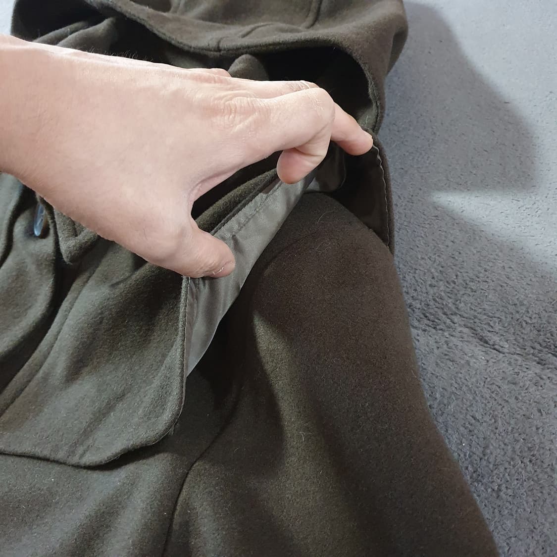 젠 JEUNE 케이프 후디 숏 자켓 M 상품이미지4