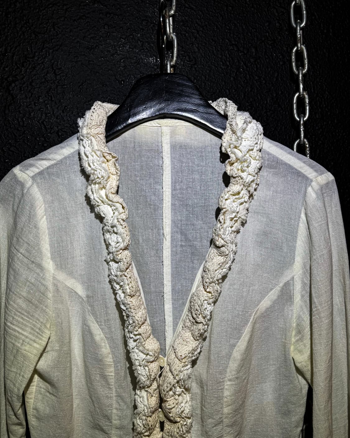 White Rope-Line Shirt 상품이미지2