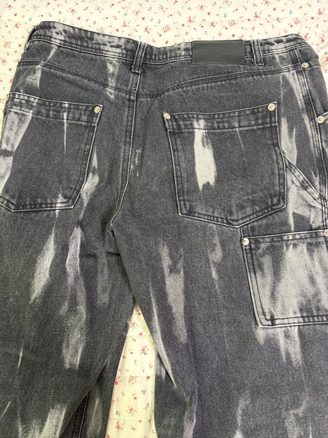 플레이버리즘 타이다이 워시드 카펜터 데님 팬츠 M 상품이미지3