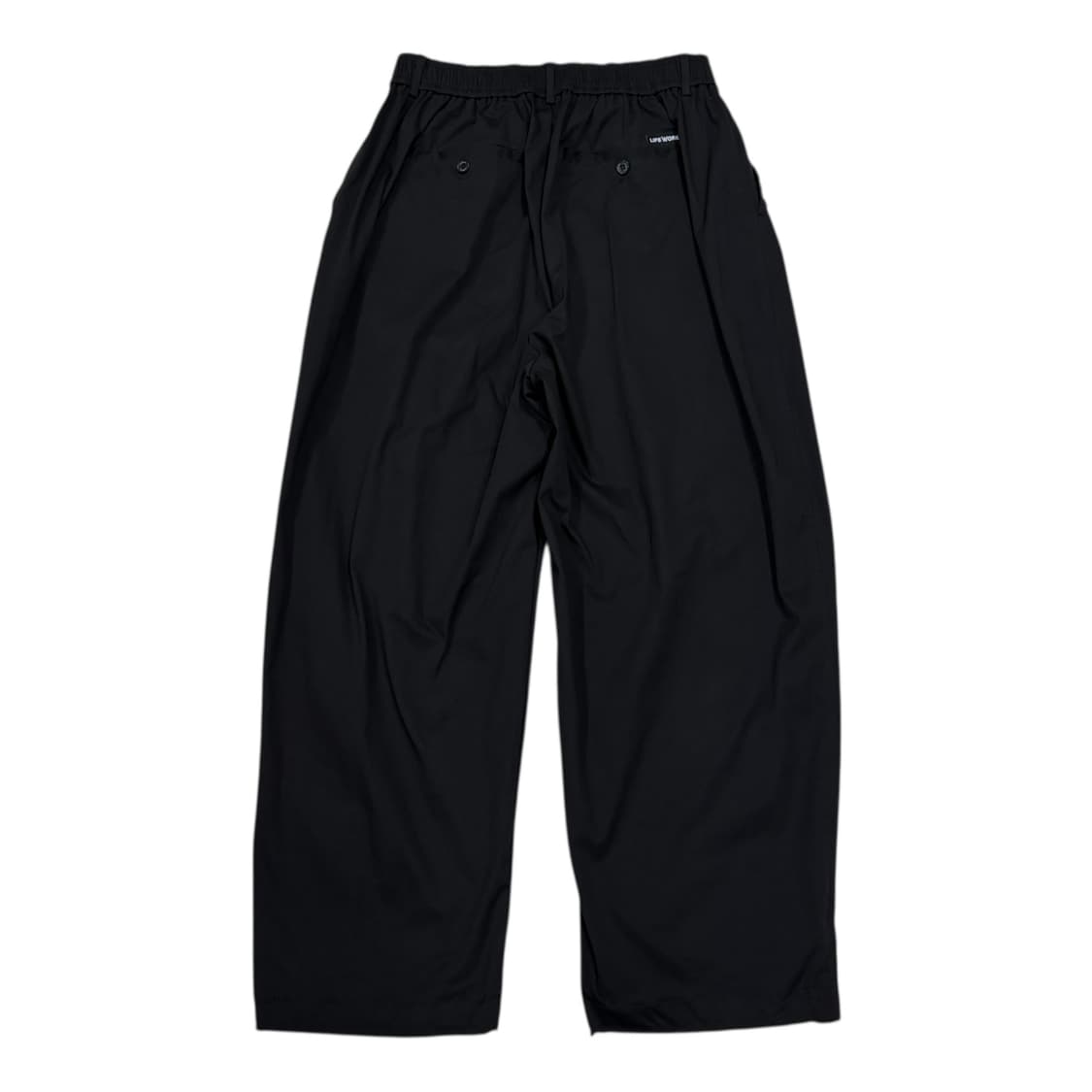 라이프워크 L3 원턱 와이드팬츠 바지 블랙 L 상품이미지4