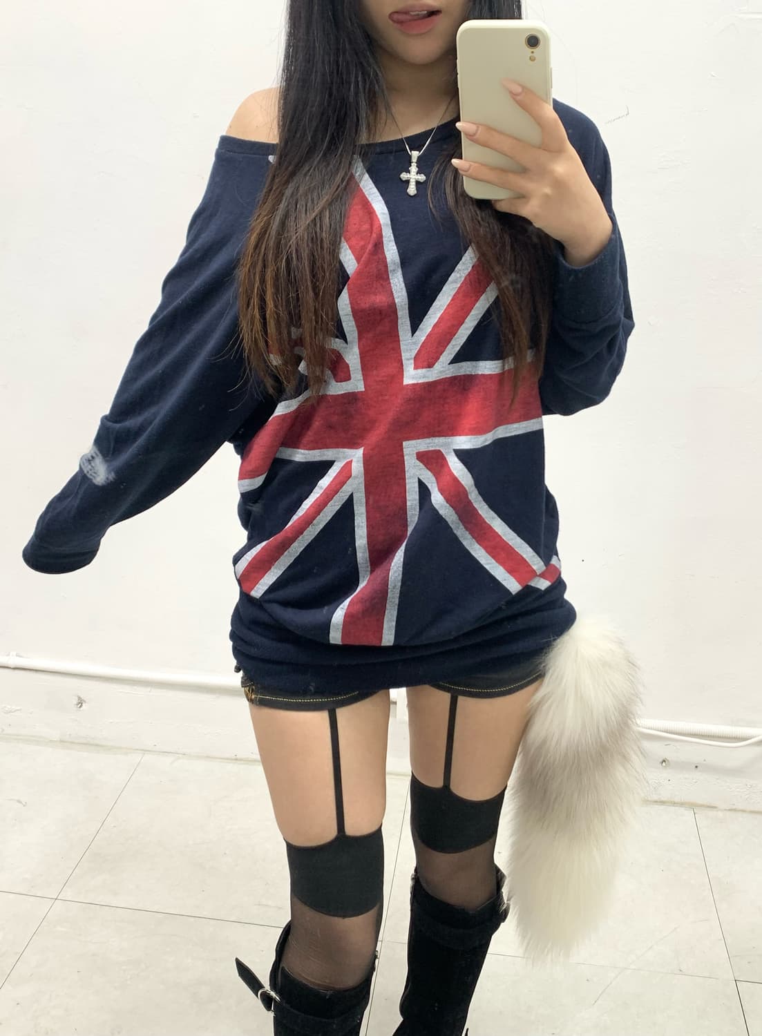 [GALYGE] 유니언잭 원숄더 롱슬리브 상품이미지6