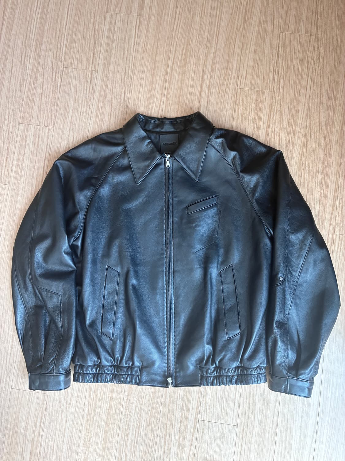 머듈 a4 블루종 레더자켓 3사이즈 상품이미지1