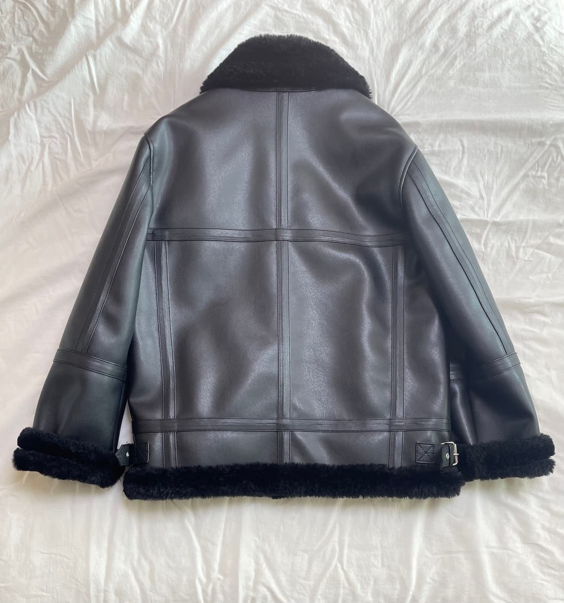 M 도프제이슨 솔리드 무톤 무스탕 자켓 상품이미지2