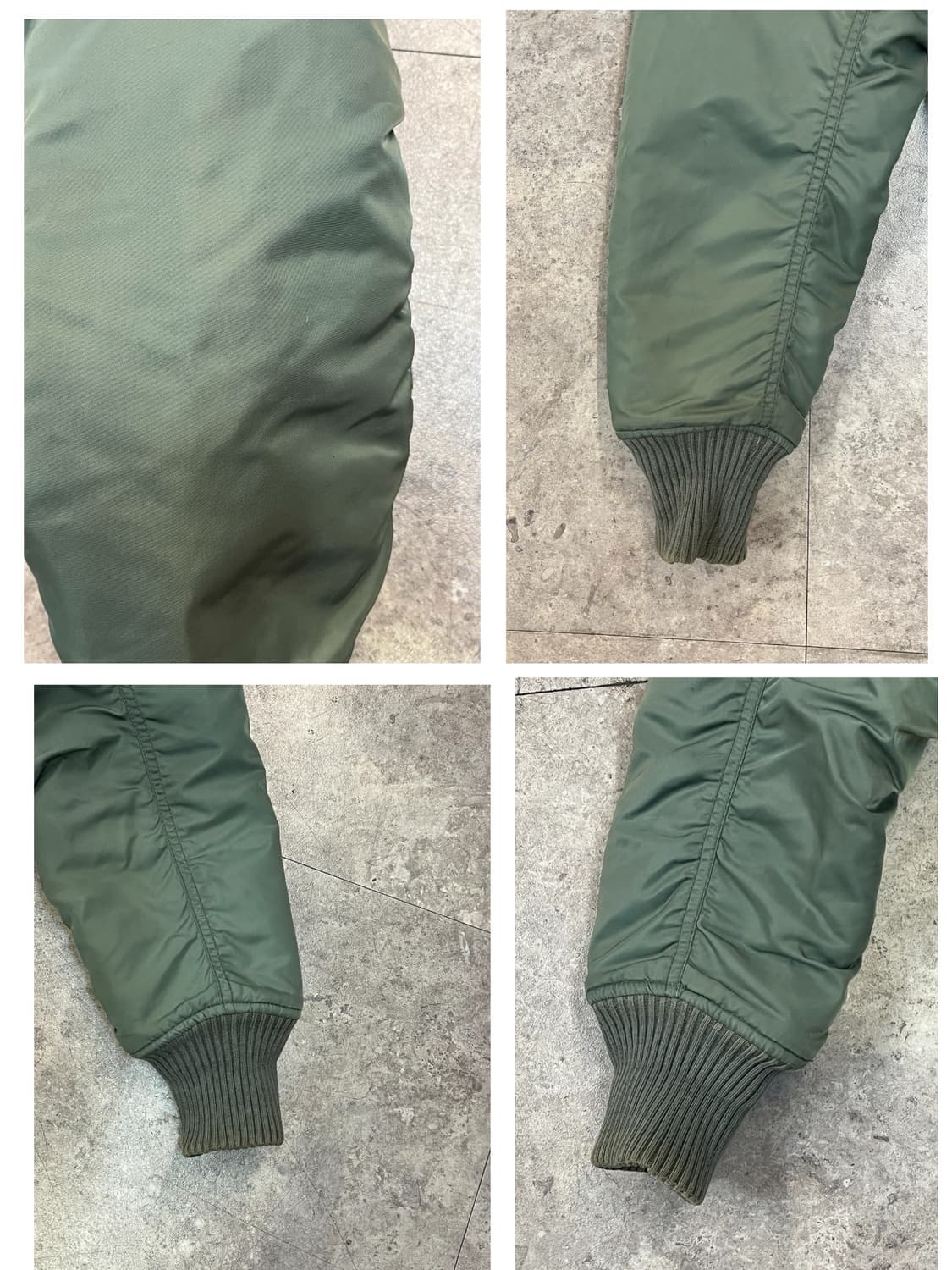 엑스톤즈 밀리터리 ma1 봄버 항공 점퍼 카키 M #csz2036 상품이미지7