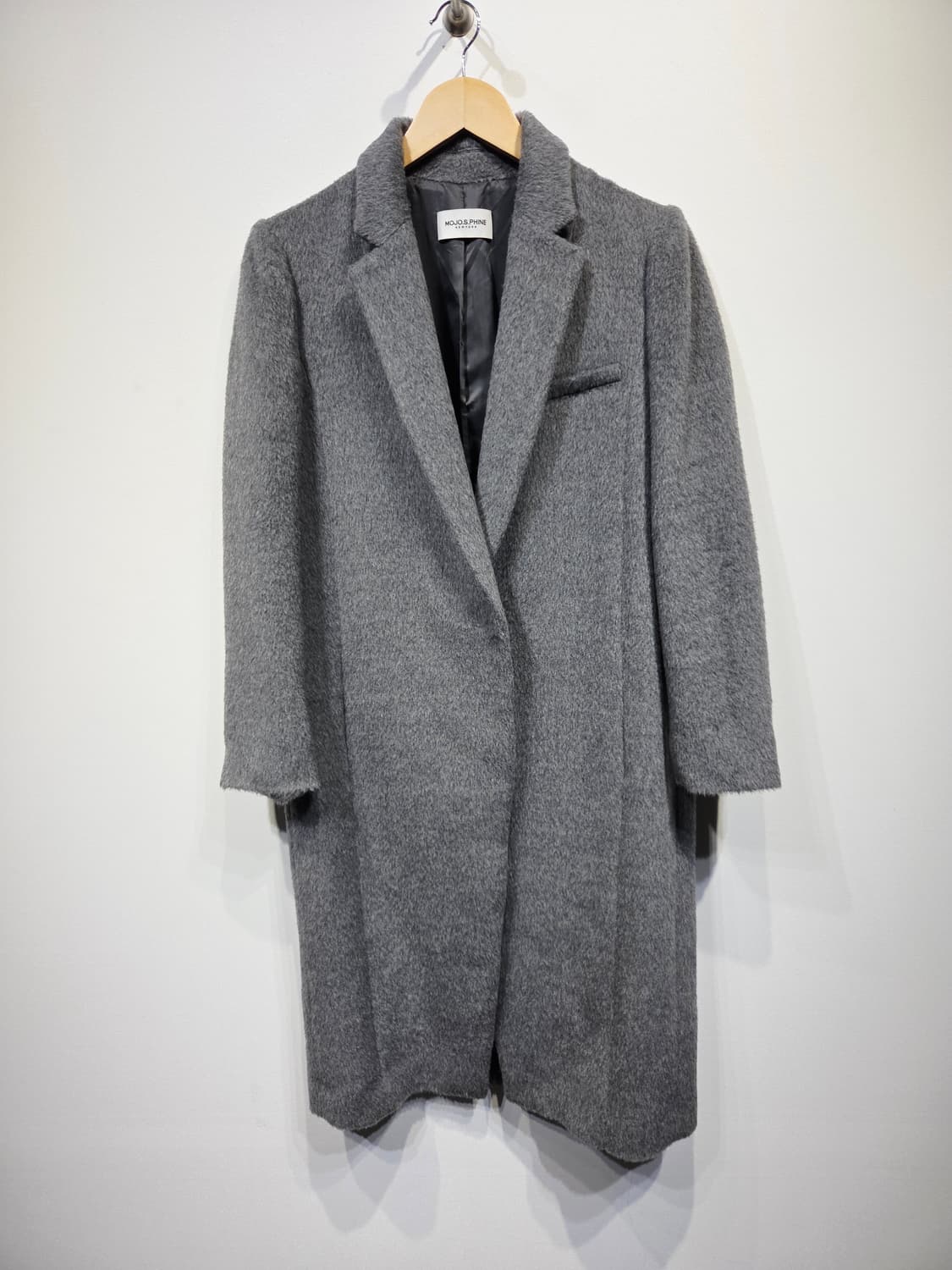 모조에스핀(MOJO.S.PHINE) 수리 알파카 혼방 하프/롱 코트 상품이미지2
