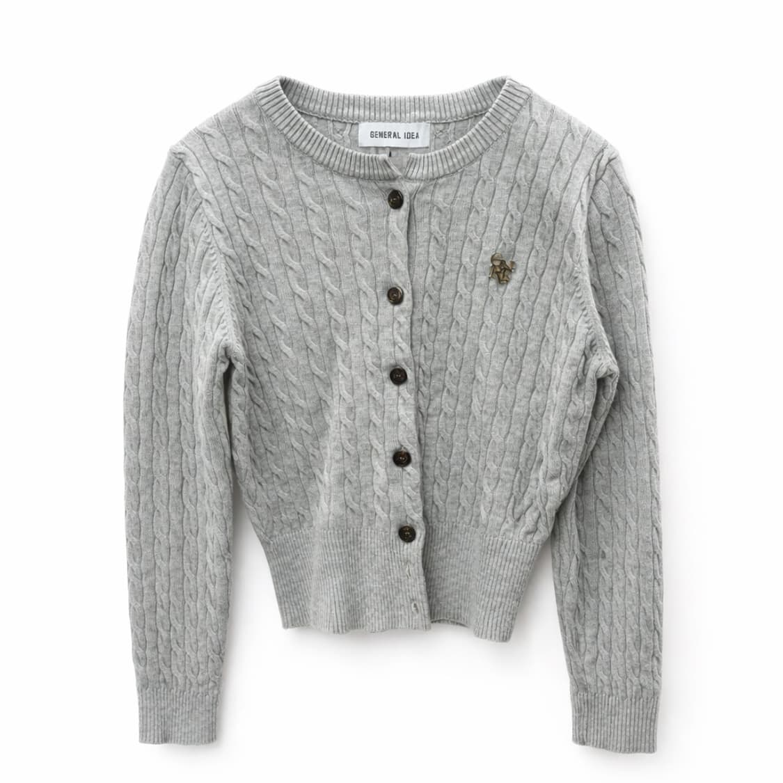 제너럴아이디어 케이블 니트 가디건 S 상품이미지1