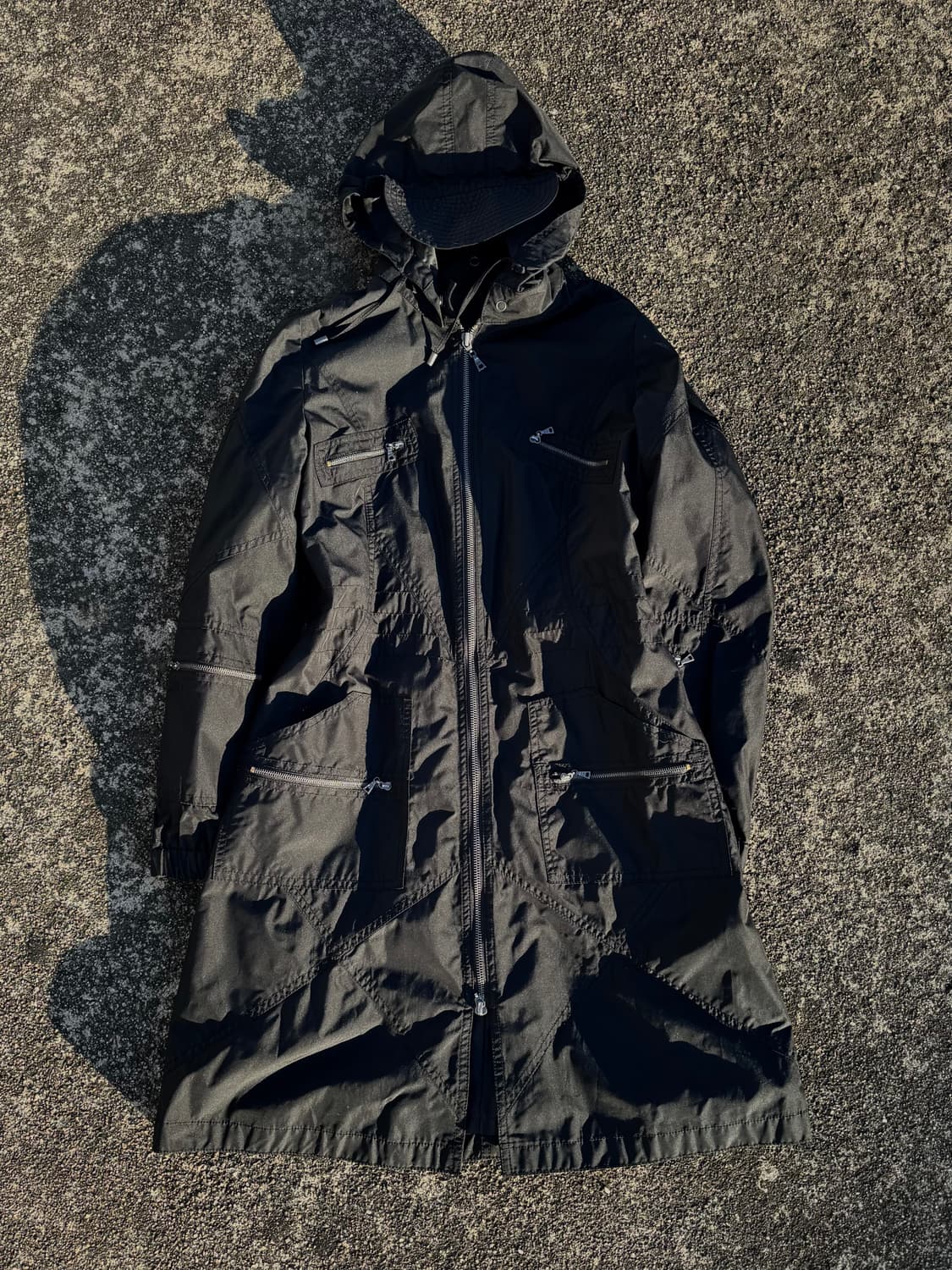 Black Hooded Jacket 상품이미지1
