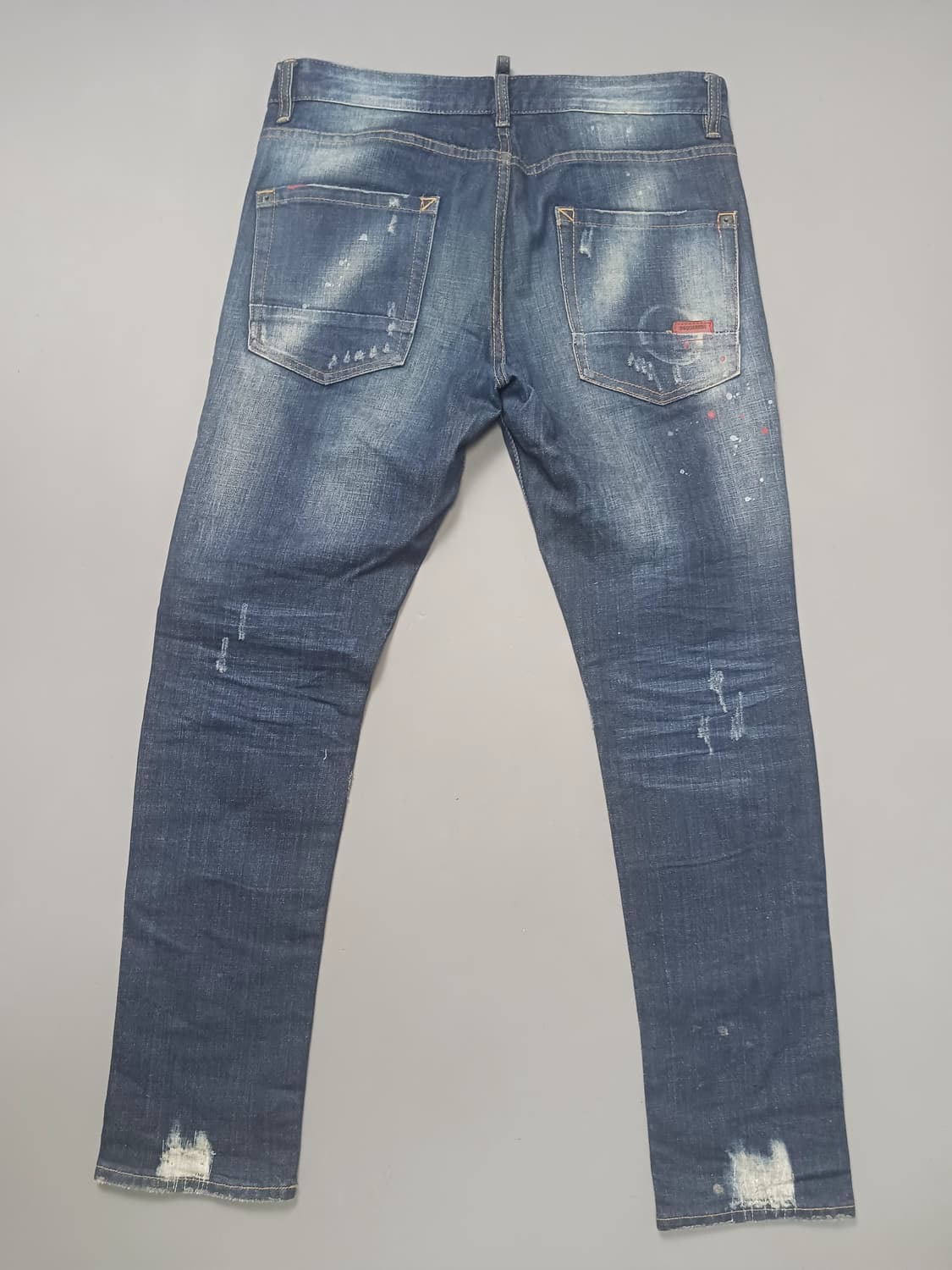 [34] 디스퀘어드2 멀티페인팅 레드탭 슬림진 청바지 상품이미지7