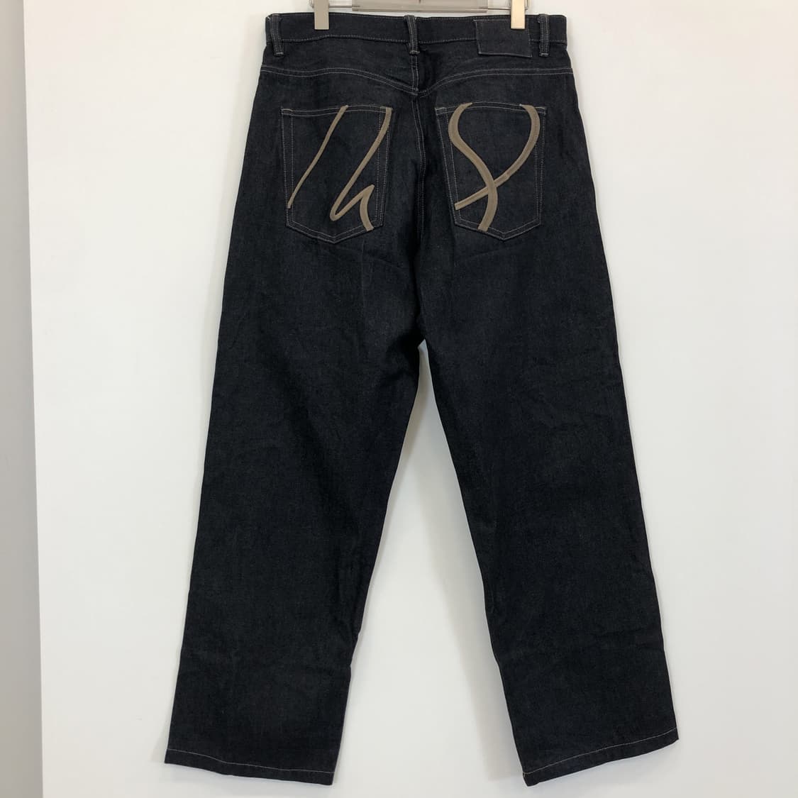 자라 와이드 자수 데님진 34 인치 상품이미지3