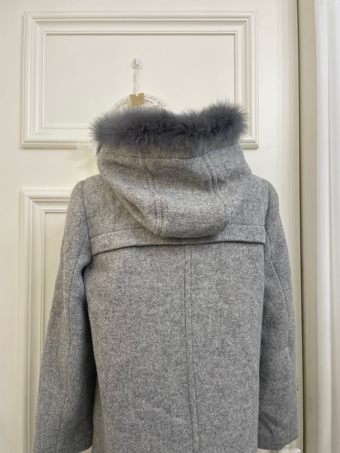 gray hoodie fur pocket point coat 상품이미지4