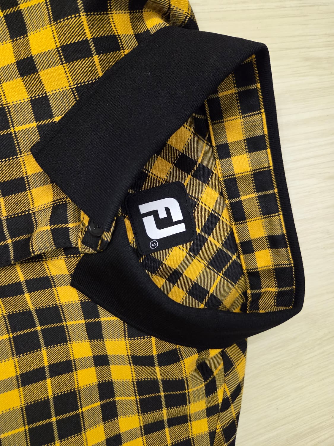 풋조이 골프웨어 옐로우 체크 셔츠 자켓/스커트 세트 상품이미지2