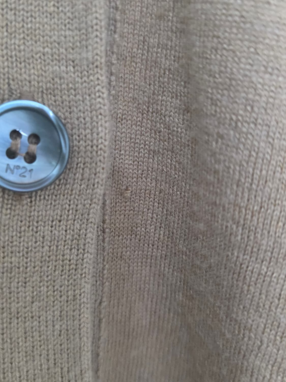 N°21 실크혼방 핑크브라운 로고 가디건 44 상품이미지6