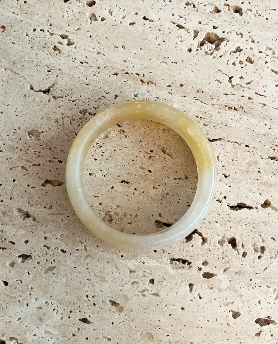 VINTAGE beige stone bangle 상품이미지7