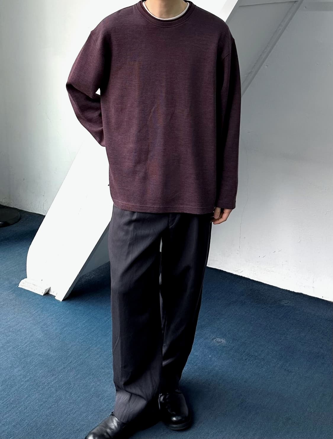 Design fake layered L/S top 상품이미지9