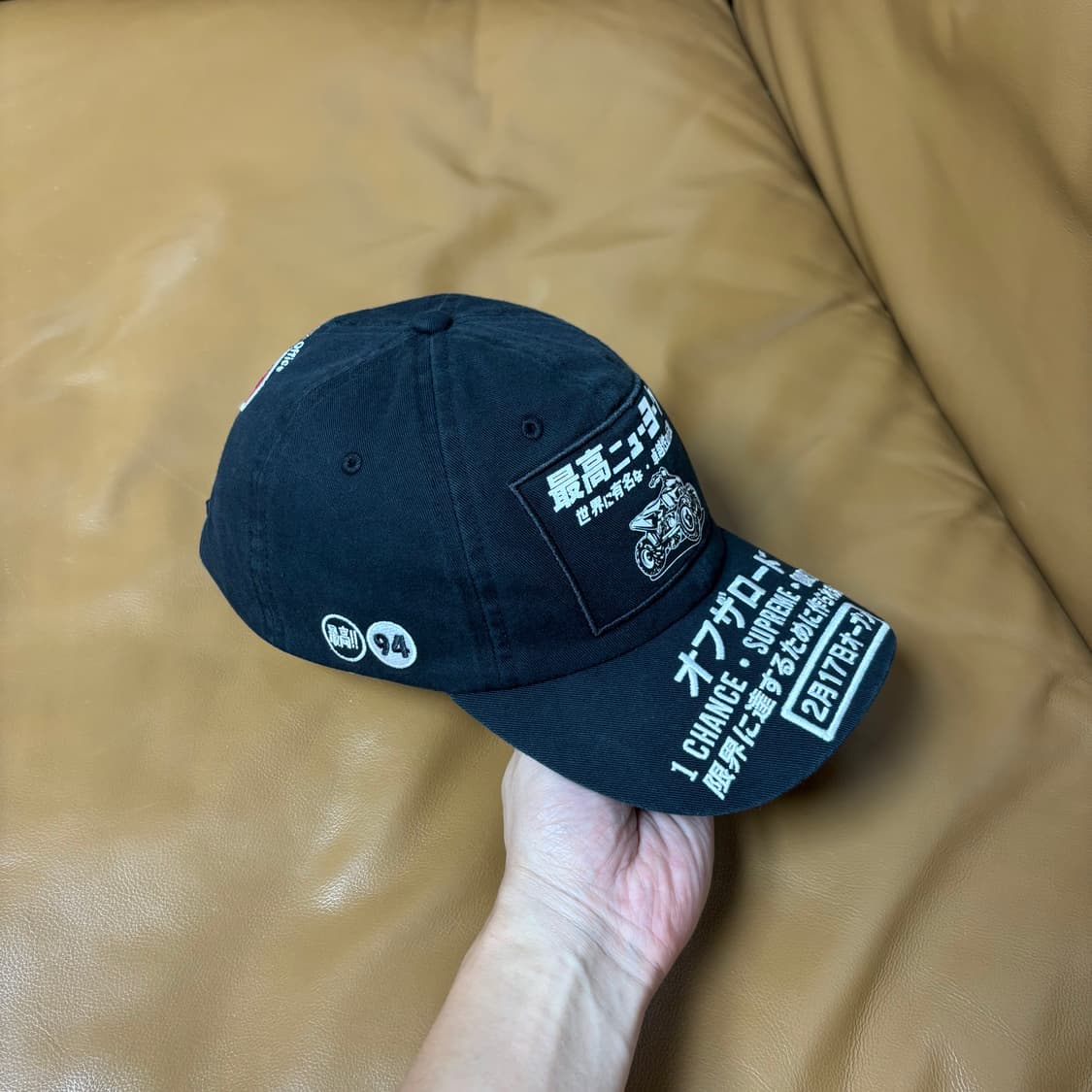 Supreme 슈프림 ATV 블랙 6패널 볼캡 모자 (ATV Black) 상품이미지3