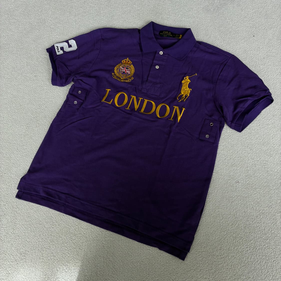 폴로 랄프로렌 런던 퍼플 치프키프 카라티 100 상품이미지1