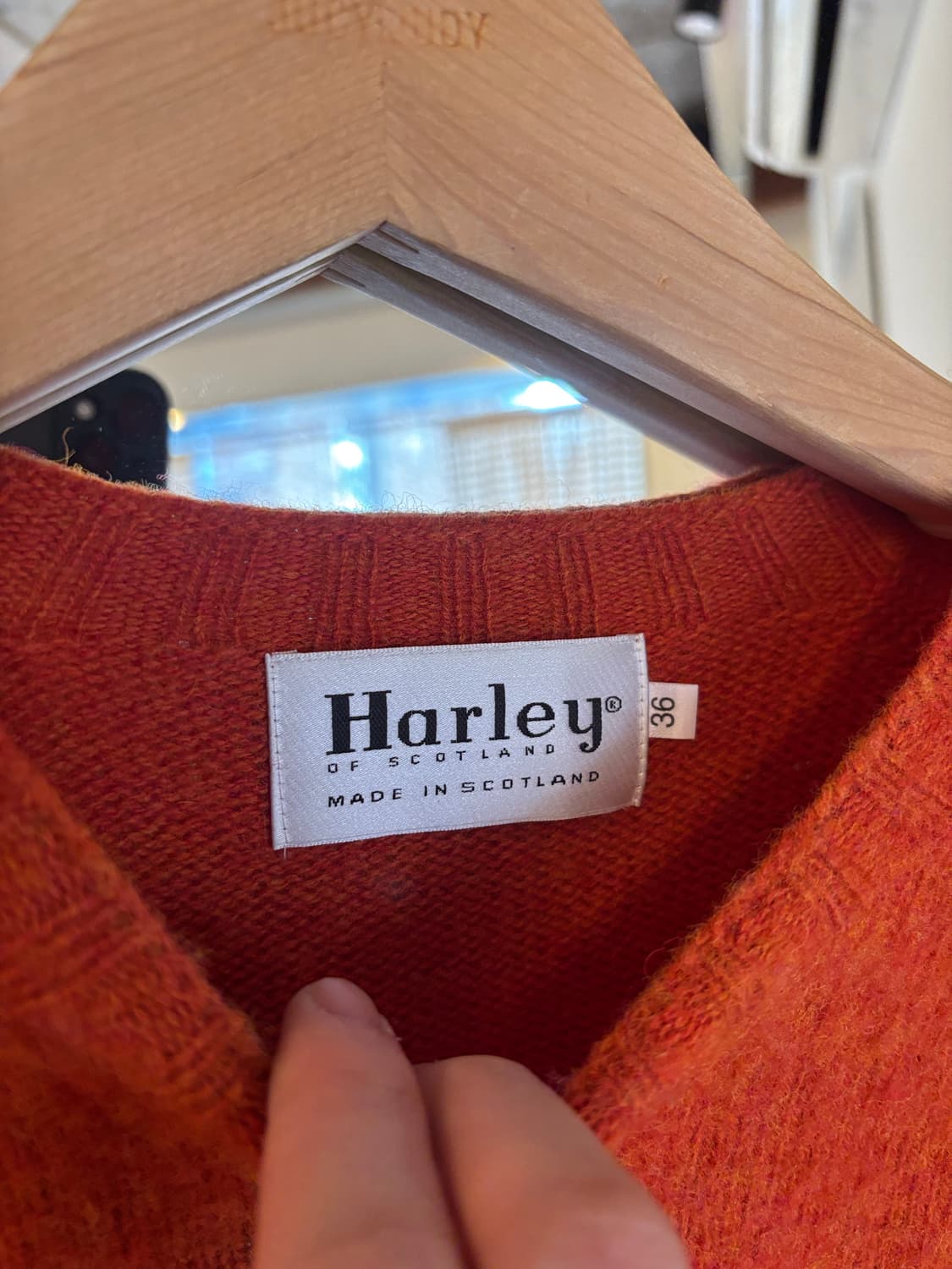 Harley 오렌지색 니트 스웨터 상품이미지3