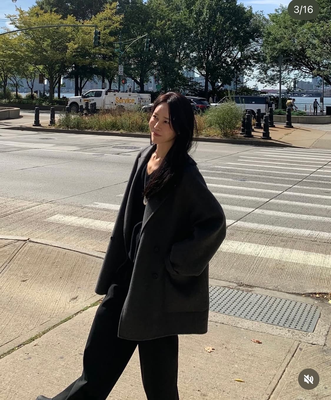 BR 브런치 티너 하프 코트 블랙  상품이미지5