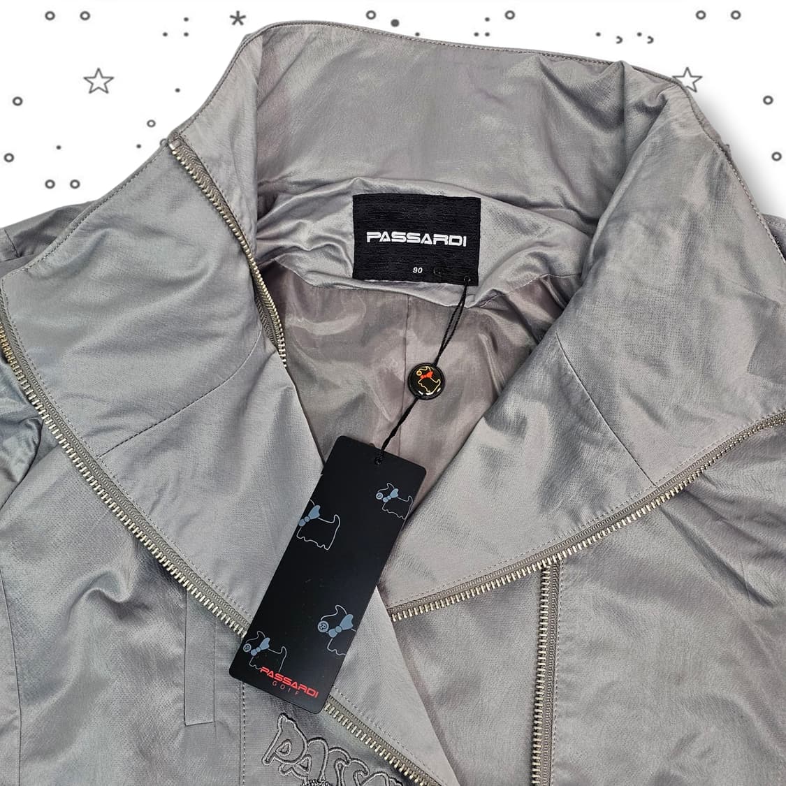 PASSARDI 파사디 자수 반팔 집업 상품이미지4