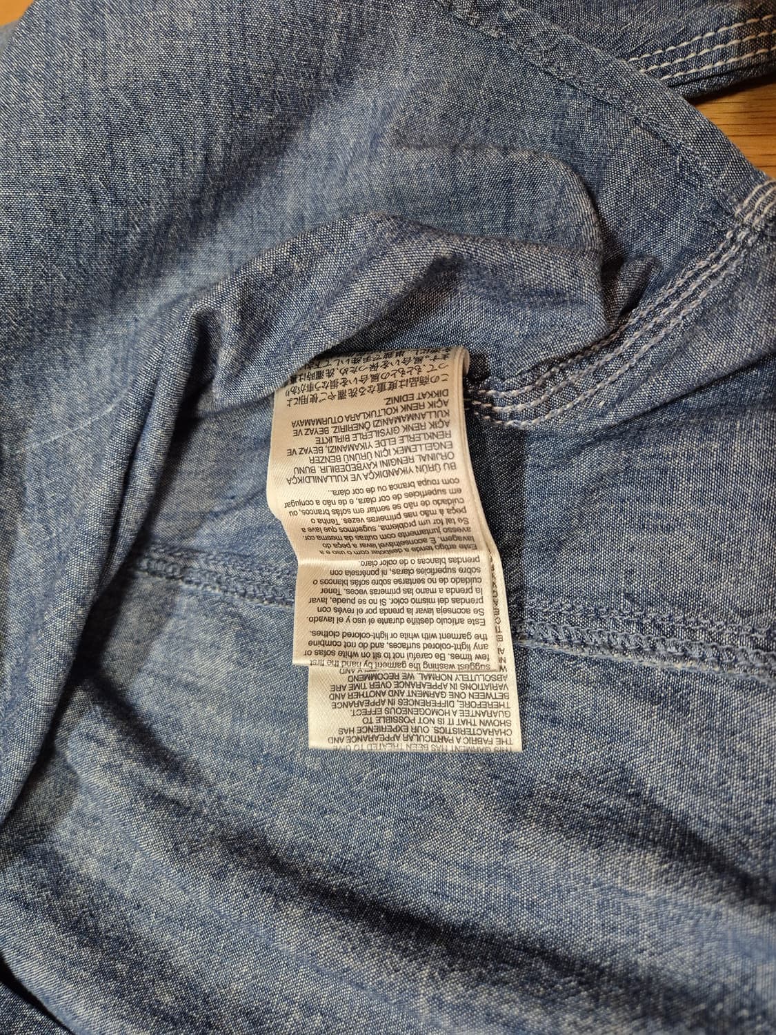 디젤 연청 데님 셔츠 상품이미지5