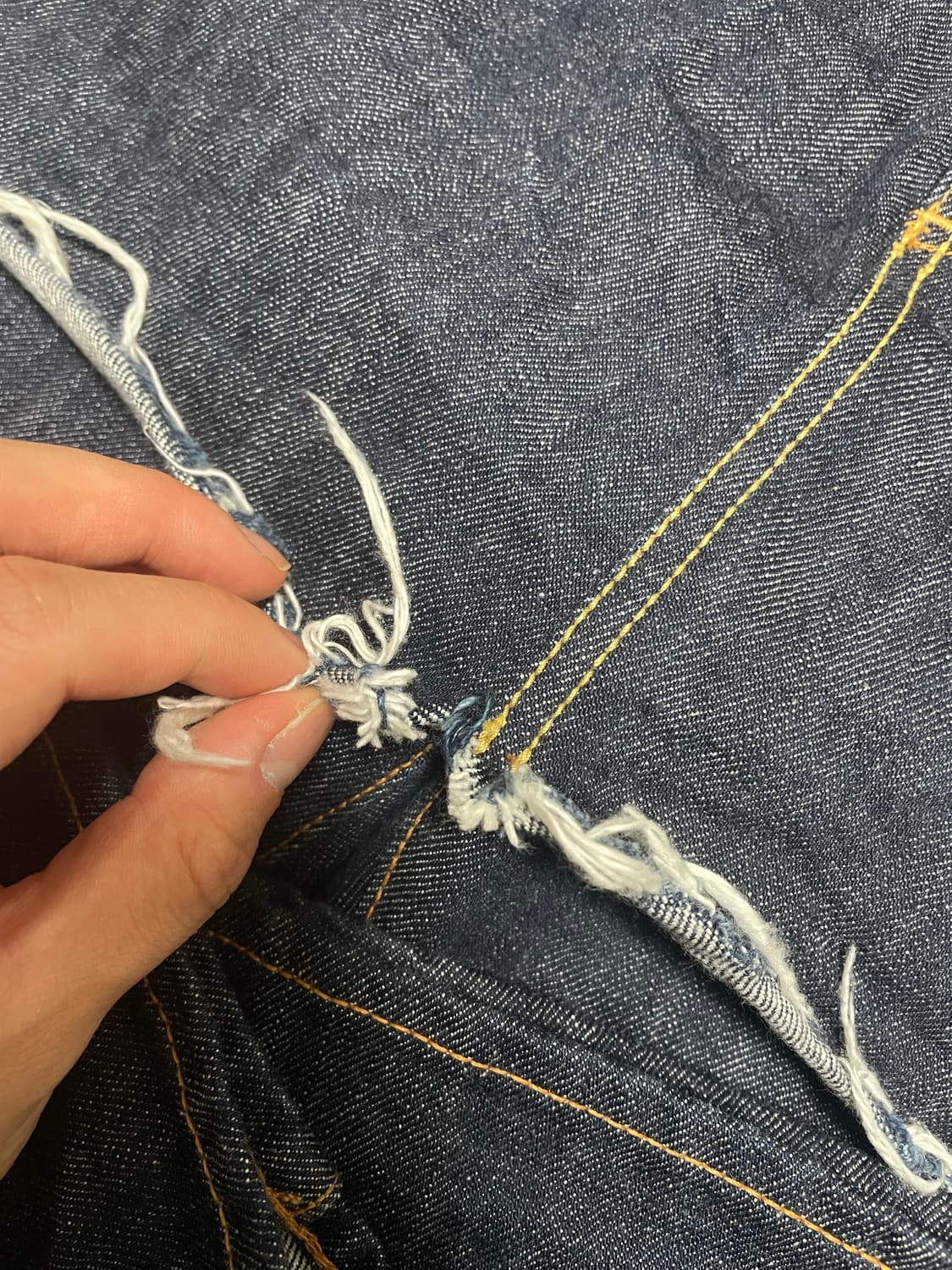 Unisex) Kapital 에이프런 부츠컷 데님 28사이즈 상품이미지3