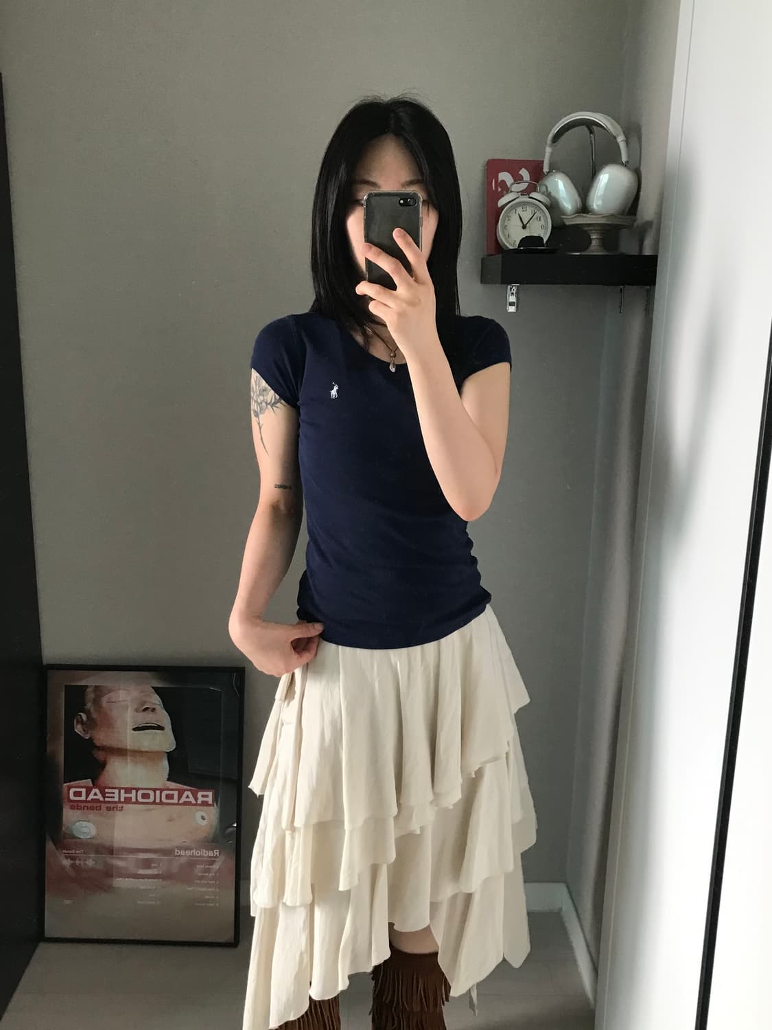 폴로 랄프로렌 포니로고 네이비 반팔티 상품이미지2