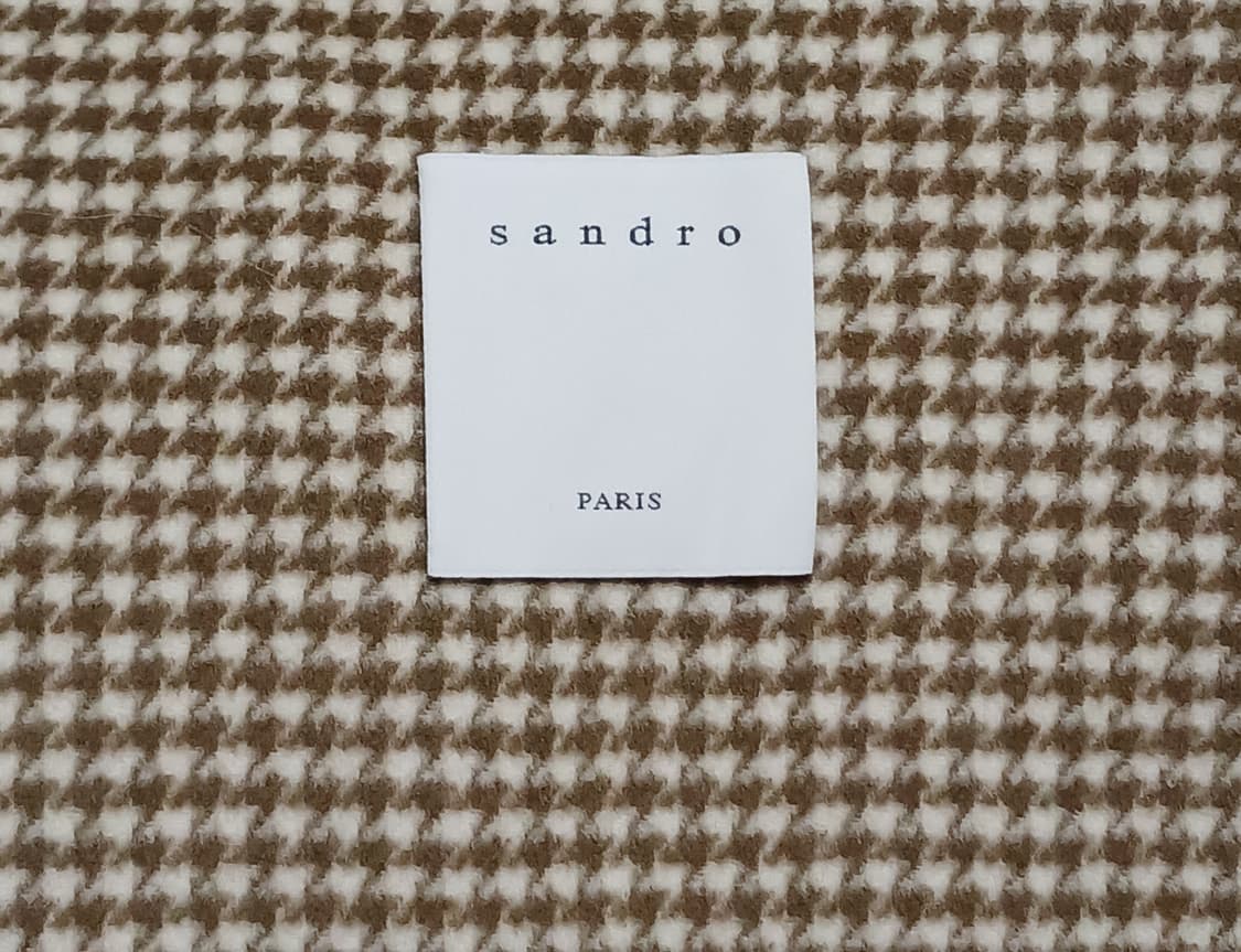 산드로 sandro 하운드투스 체크  벨트 자켓 상품이미지3