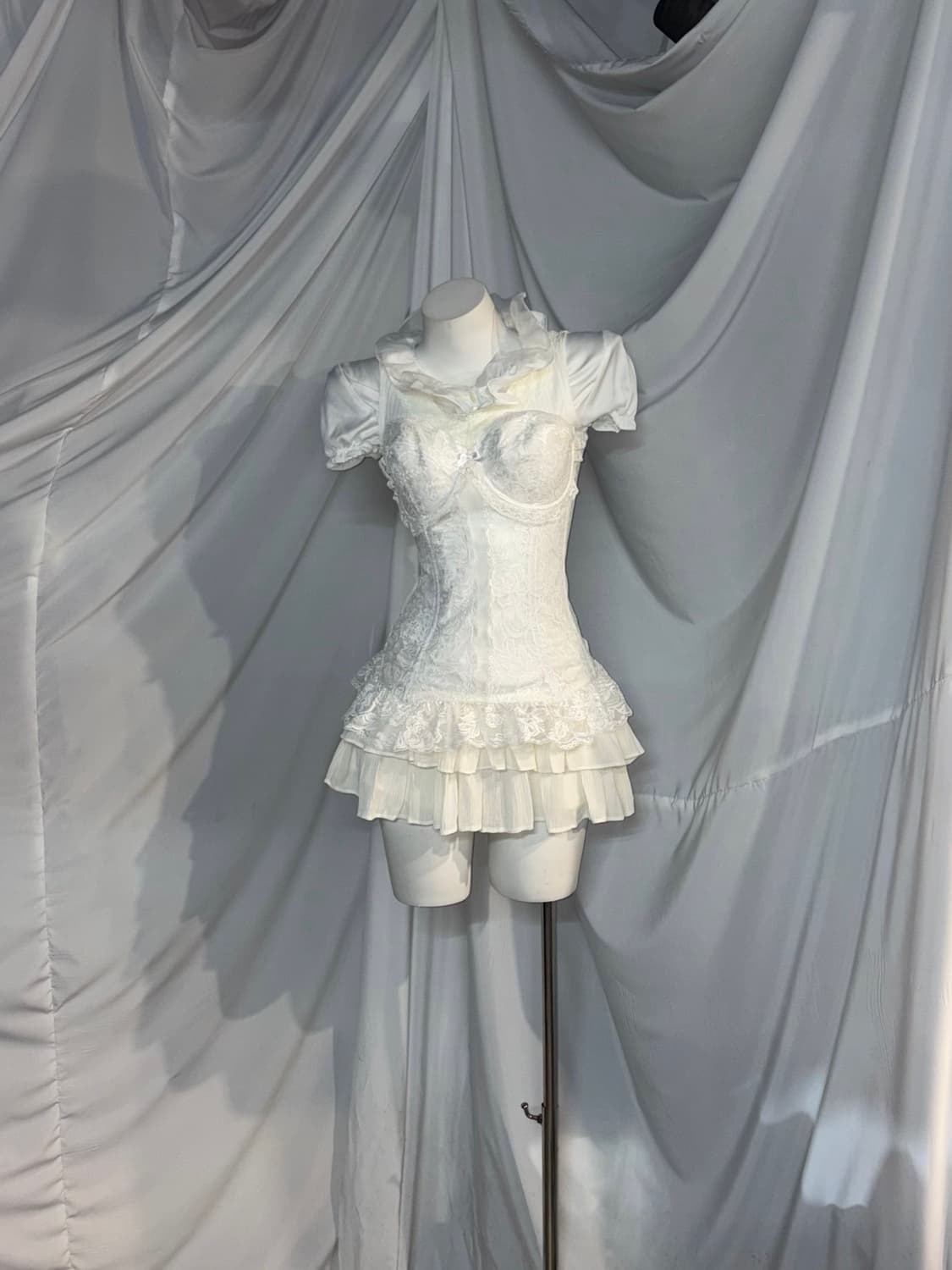 < 예약중> 달천깔 화이트 코르셋 페어리 코디세트 상품이미지6