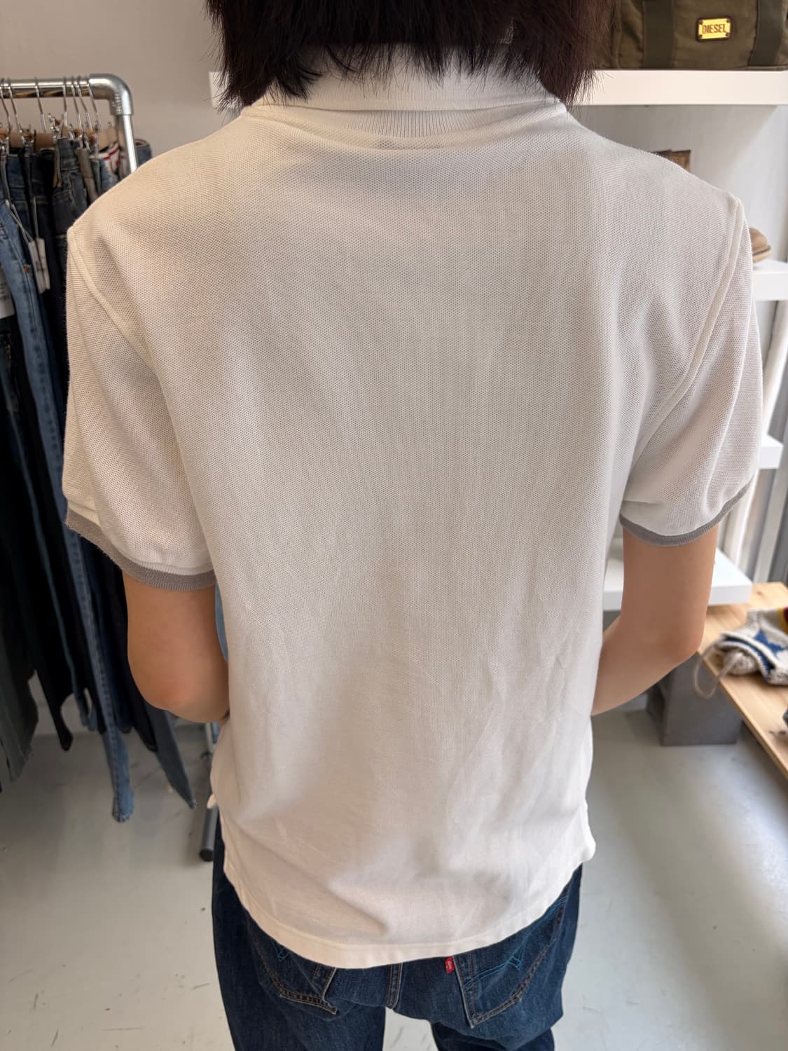 Nike 폴로 셔츠 아이보리 스우시  상품이미지3