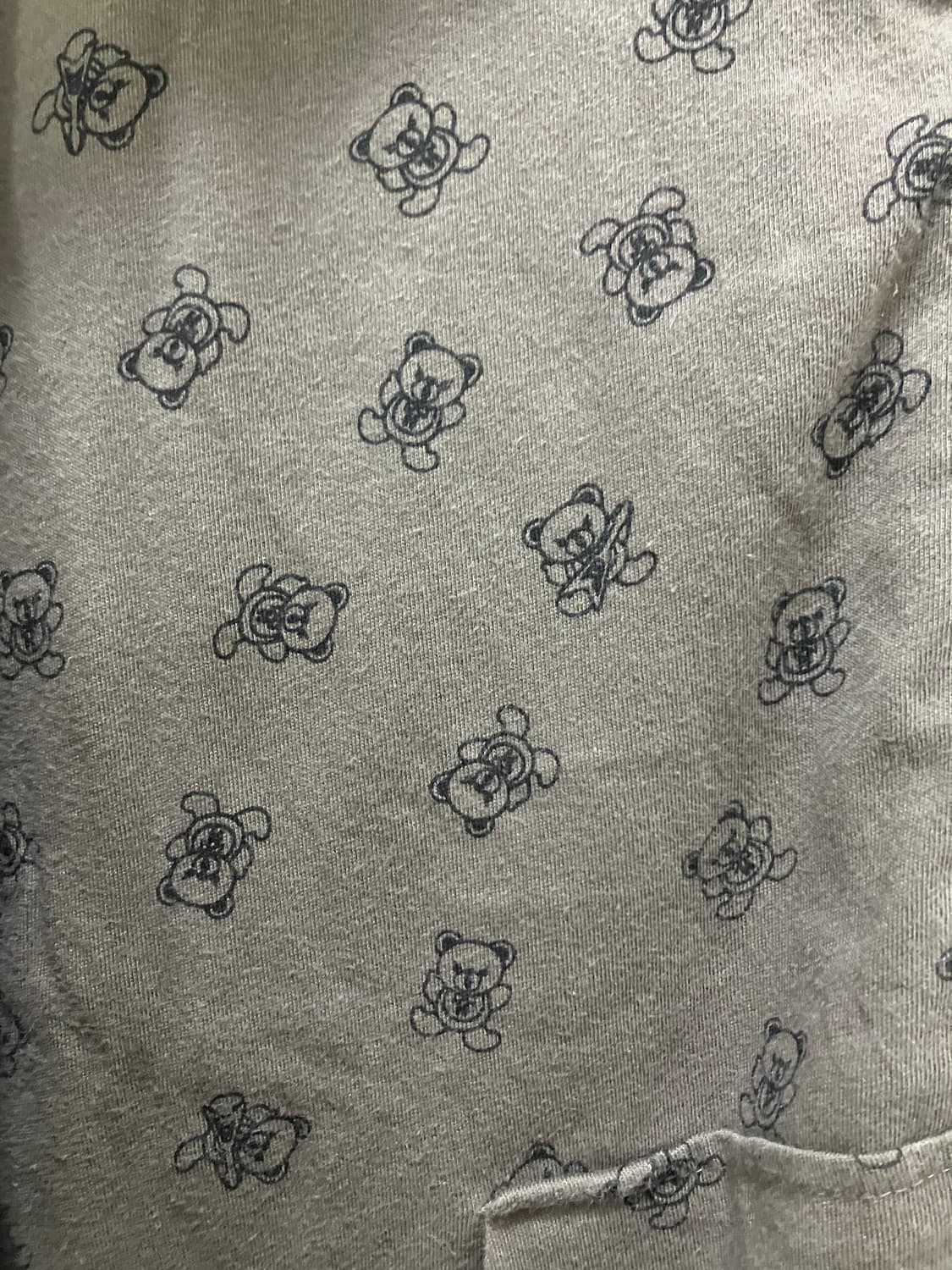 히스테릭글래머 퍽베어 브라운 후리스 상품이미지2