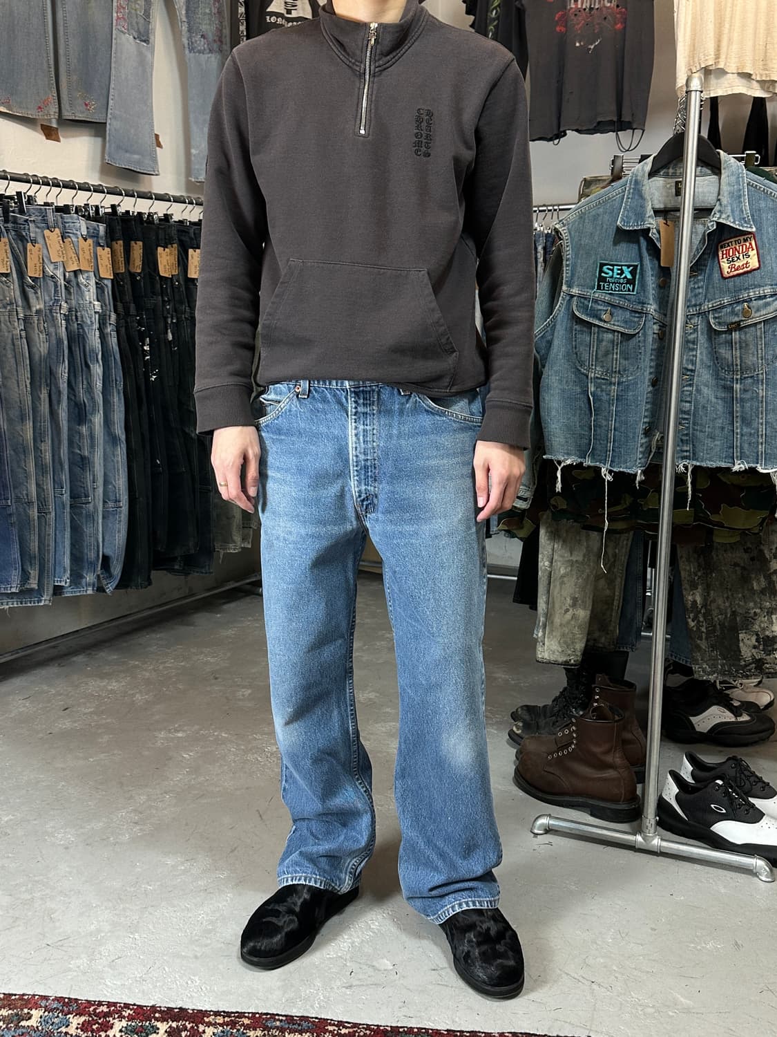 90's USA Made 빈티지 리바이스 517 오렌지탭 부츠컷 상품이미지4