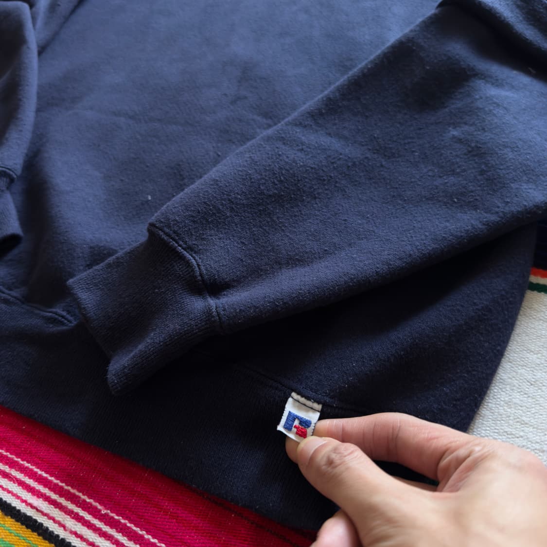 80s USA Russell Navy Sweatshirt 상품이미지5