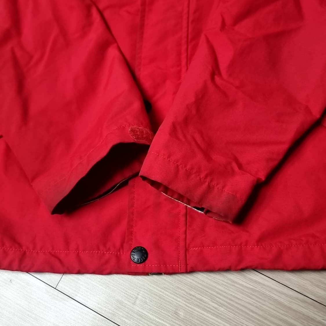 90s 빈티지 노스페이스 등산자켓 회색/레드(100) 상품이미지9