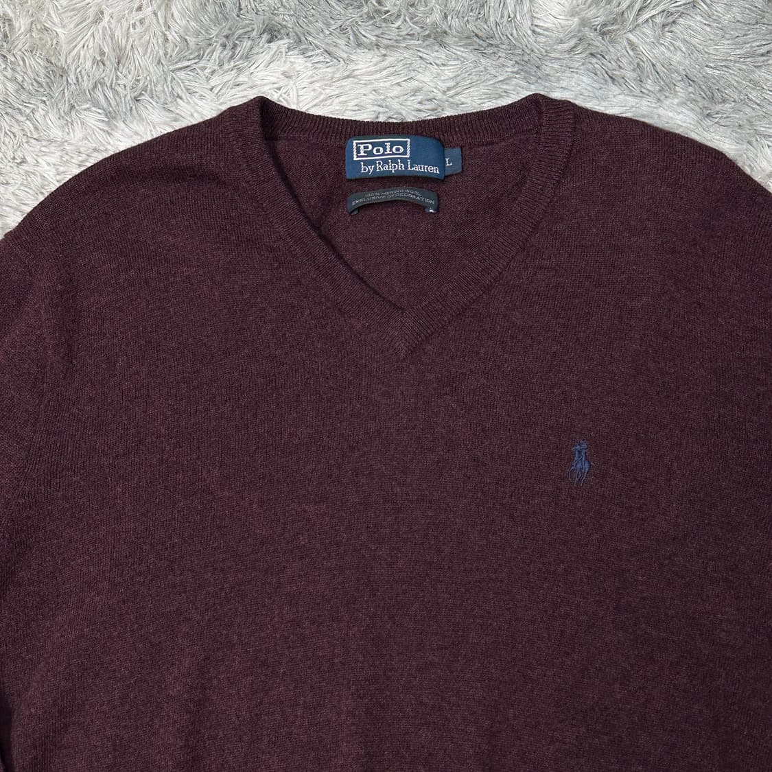 폴로랄프로렌 와인 니트 L 상품이미지2