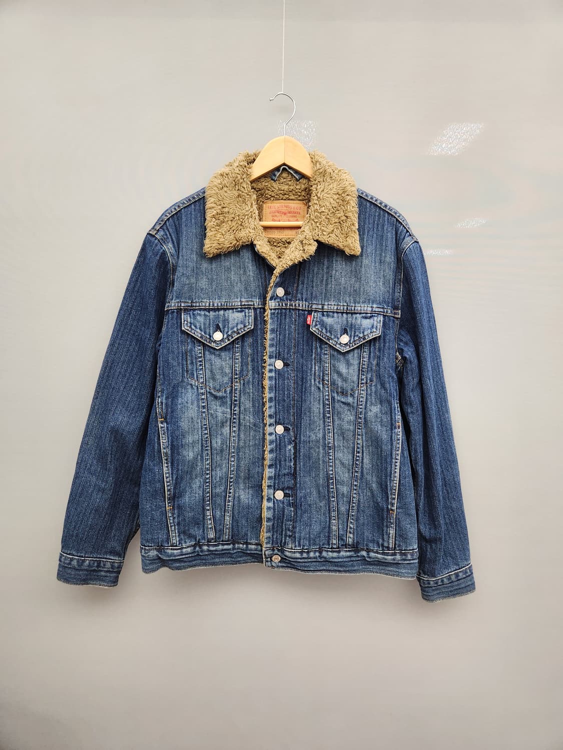 리바이스 쉐르파 안감 퍼 타입쓰리 데님 자켓 청자켓 상품이미지1