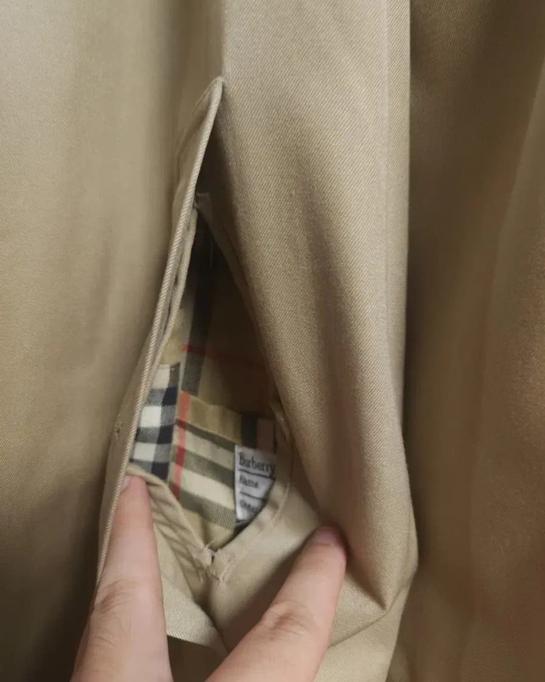 버버리 베이지 트렌치코트, M 상품이미지4