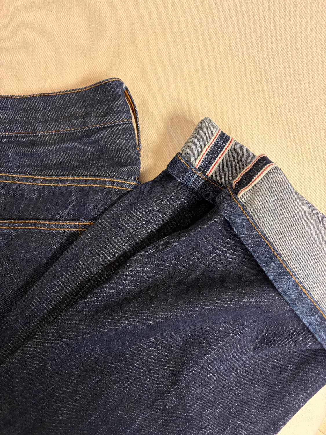 CAT'S PAW 셀비지 데님진 w32 상품이미지7