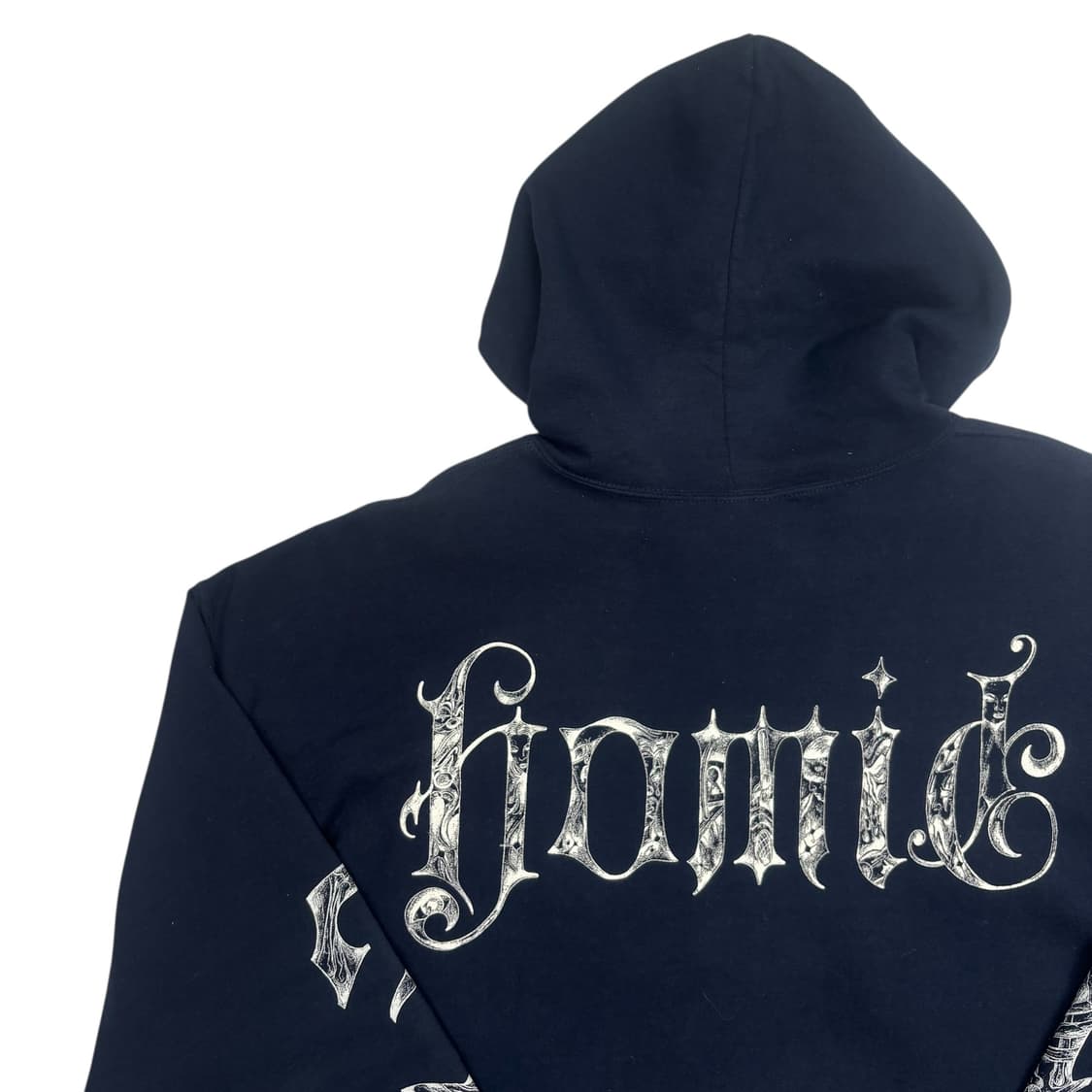 길단 빈티지 치카노 프린팅 네이비 후드집업 XL 상품이미지5