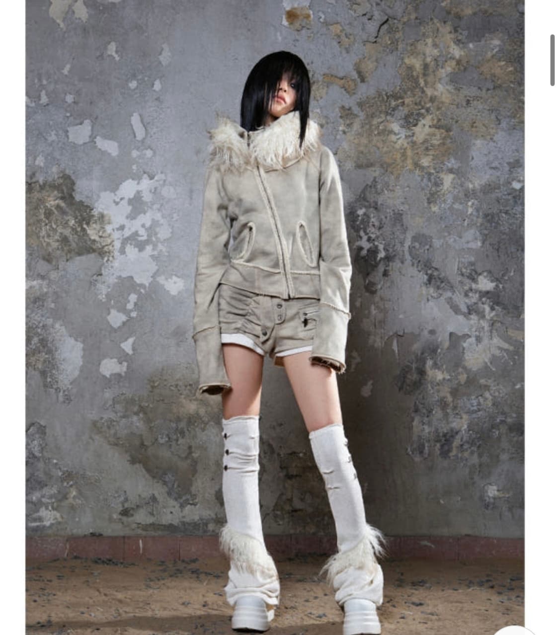 ARIADNAw fur collar hoodie jacket 상품이미지4